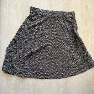 NIC+ZOE Black and Gray A-Line Skirt